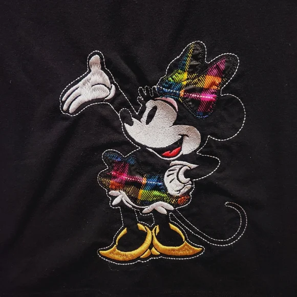 Disney Black Minnie Mouse Vneck Tank Top - Picture 3 of 11